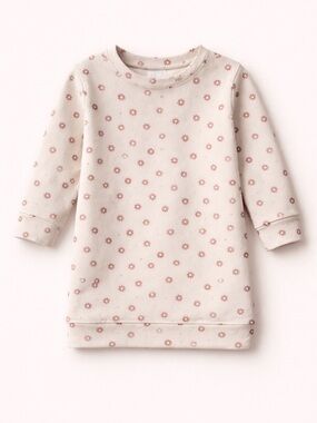 Jax & Lennon ‘Daisies’ Print Sweater Dress / Tunic. Off White with Floral Print